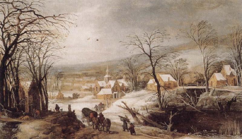 Joos de Momper Winter Landscape Germany oil painting art